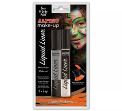 Black and White Liner Liquid Makeup Blister (2 Einheiten von 6 Gramm)