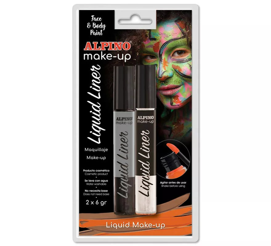 Translation missing: de.Blíster de Maquillaje Líquido Liner Blanco y Negro (2 unidades de 6 grs)