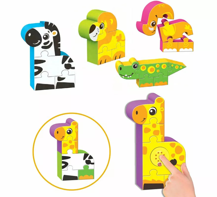 Translation missing: de.Bloques de Puzzles de Figuras del Zoo con Sonido