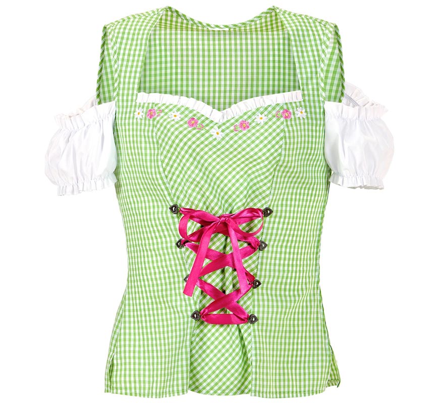 Translation missing: de.Blusa de Bávara verde y rosa para mujer