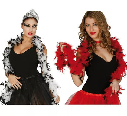 Boa bicolor de plumas de 40 gr en varios colores