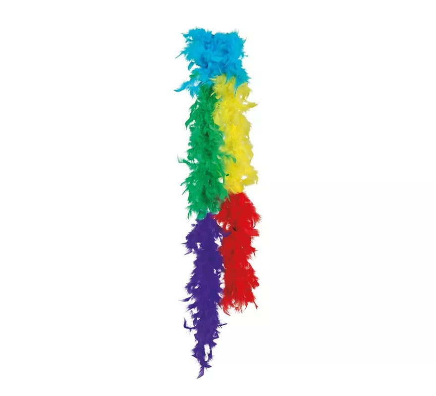 Translation missing: de.Boa de 40 gr de plumas Multicolor de 180 cm