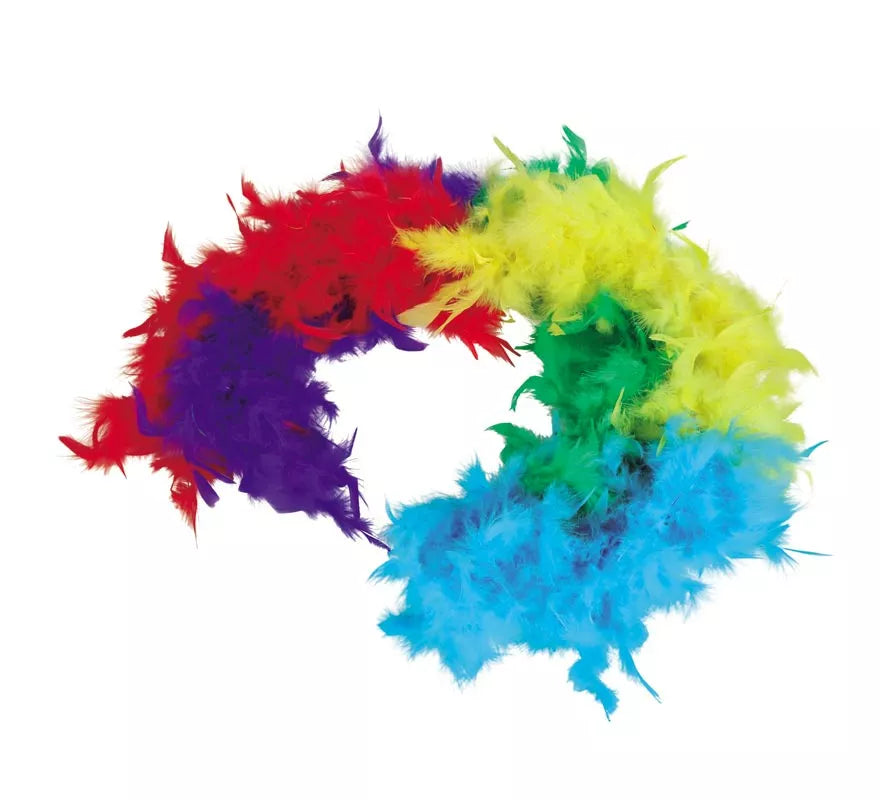 Translation missing: de.Boa de 40 gr de plumas Multicolor de 180 cm