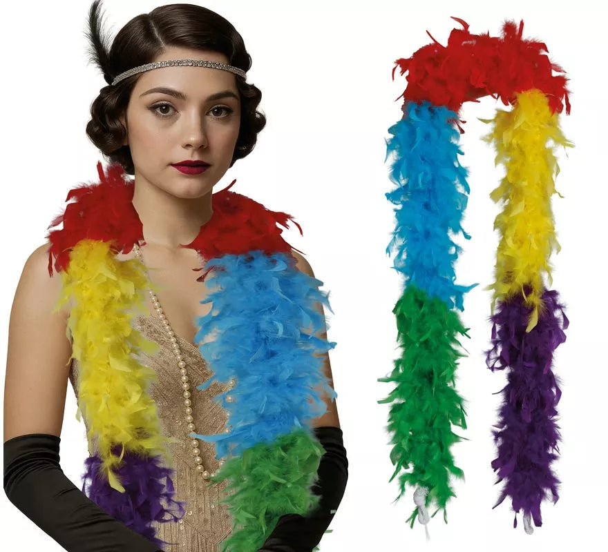 Translation missing: de.Boa de 80 g de plumas en varios colores