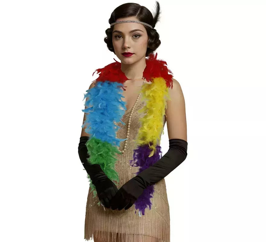 Boa de 80 g de plumas en varios colores
