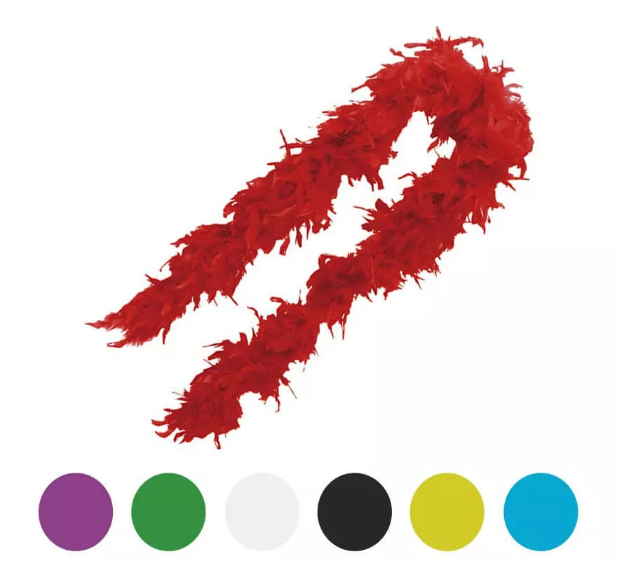 Translation missing: de.Boa de pluma 75-80 gramos de 180 cm en varios colores