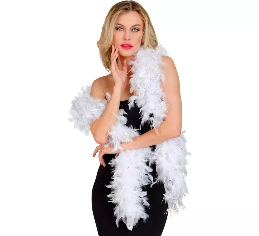 Translation missing: de.Boa de Plumas con espuma plateada de 1,80 m y 50 g en varios colores