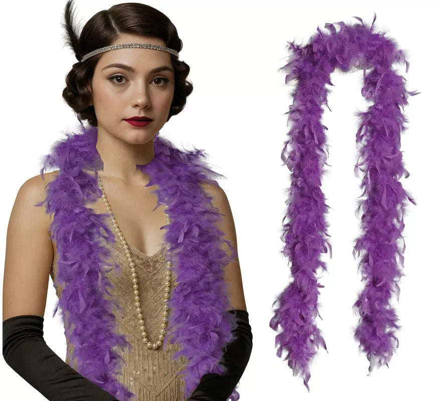 Boa de Plumas de 80 g en varios colores