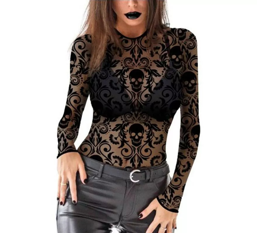 Translation missing: de.Body Calado Calaveras para mujer