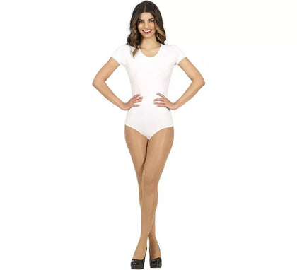 Body o Maillot Blanco manga corta para mujer