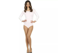 Weißer Langarm- Body oder Jersey für Damen