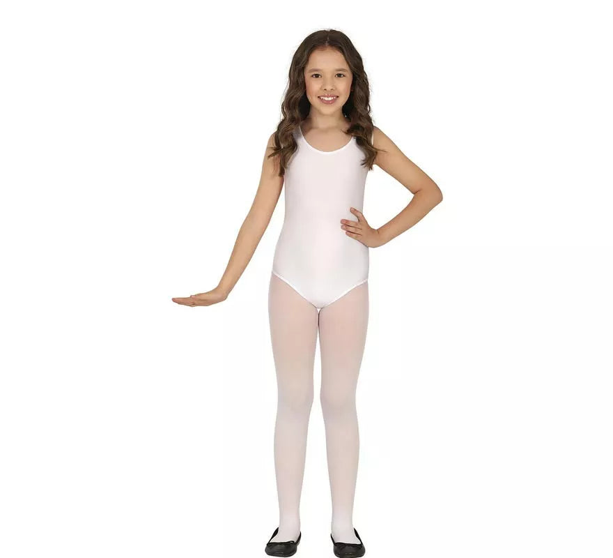 Translation missing: de.Body o Maillot Blanco sin mangas para niños