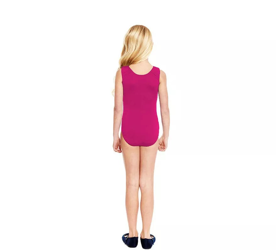 Translation missing: de.Body o Maillot con tirante ancho fucsia para niña