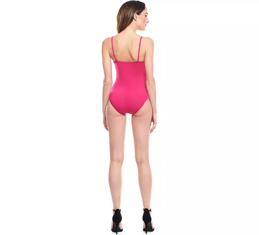 Translation missing: de.Body o Maillot de punto con tirantes fucsia para mujer