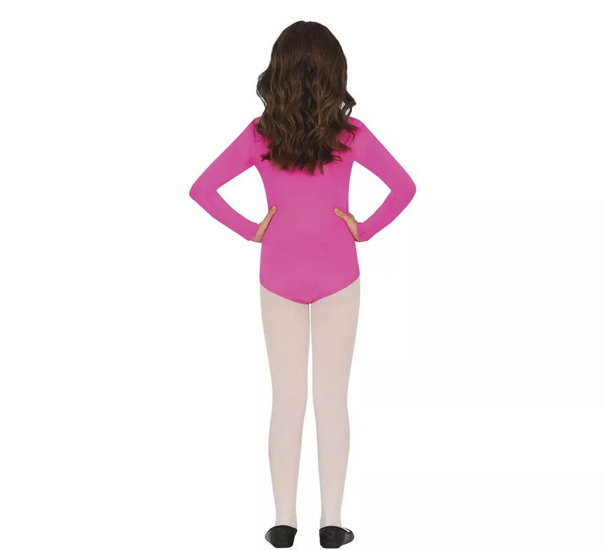 Translation missing: de.Body o Maillot Fucsia manga larga para niños