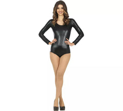 Body oder Trikot in Metallic-Schwarz für Damen
