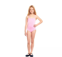 Gestrickter Body oder Trikot mit rosa Trägern für Mädchen