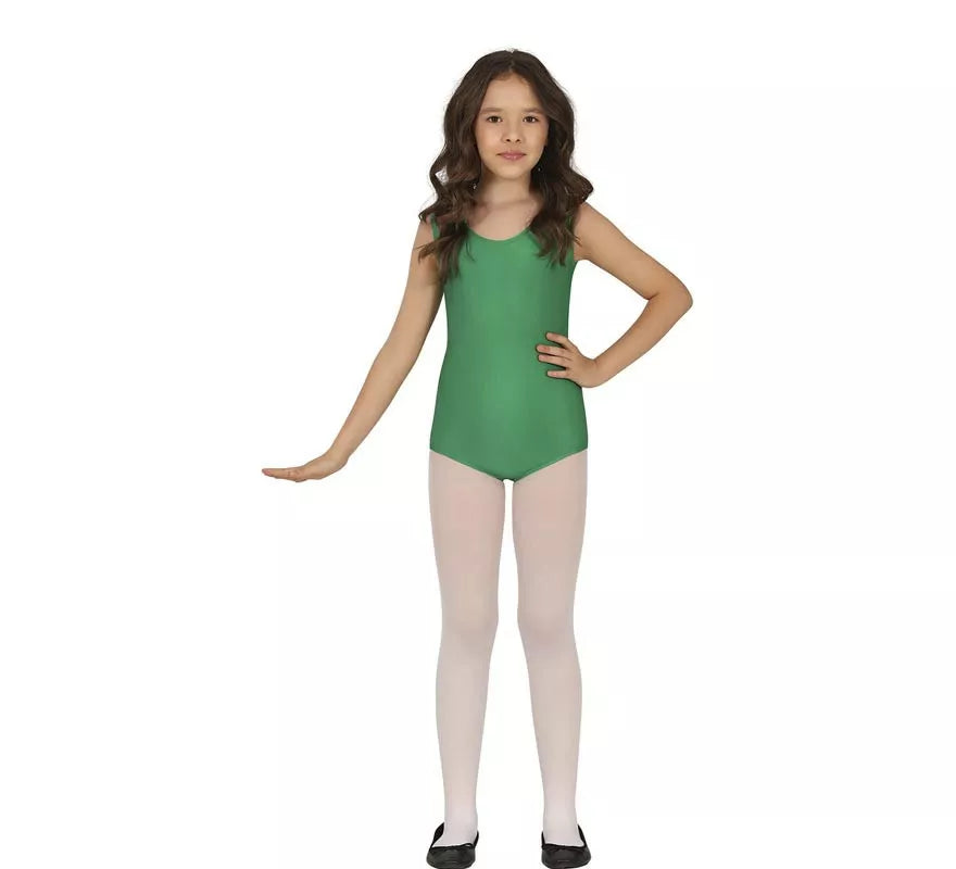 Translation missing: de.Body o Maillot Verde sin mangas para niños