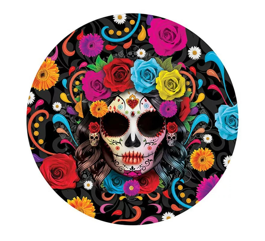 Translation missing: de.Bol Catrina colorida de plástico de 32 cm
