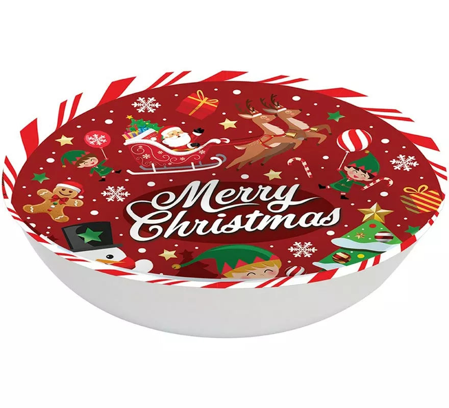 Translation missing: de.Bol Merry Christmas rojo de pvc de 32 cm