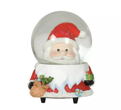Face Water-Ball mit Musik Weihnachtsmann 15 cm