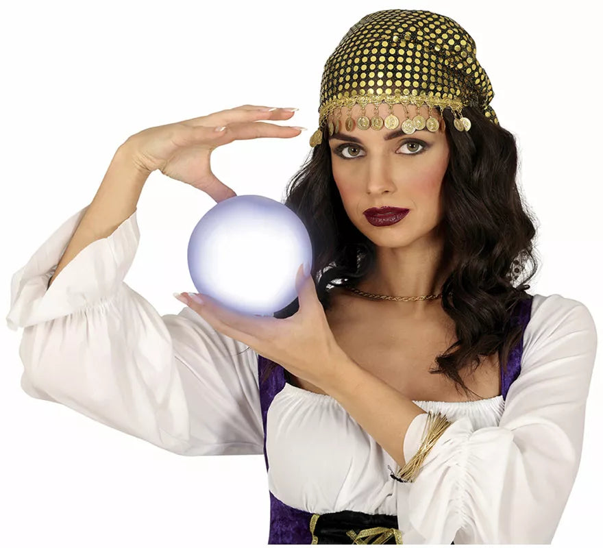 Bola de Pitonisa con luz de 12 cm