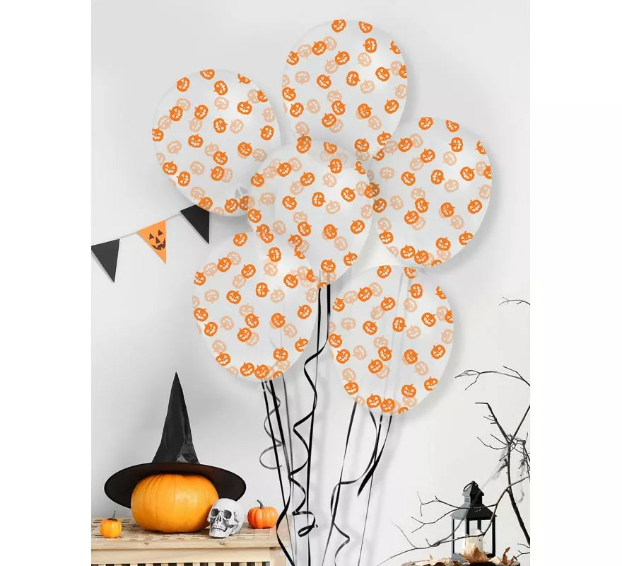 Translation missing: de.Bolsa 10 Globos con Confeti Calabaza