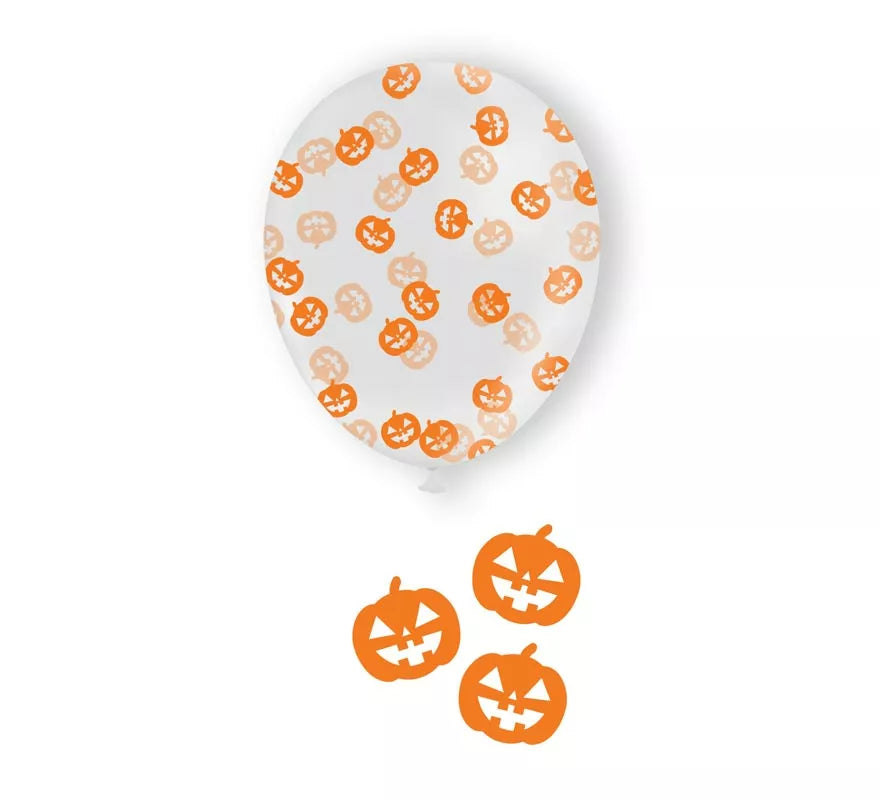 Translation missing: de.Bolsa 10 Globos con Confeti Calabaza