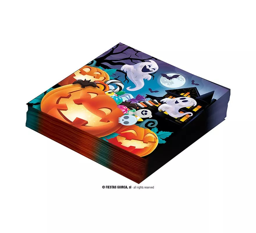 Translation missing: de.Pack de 12 Servilletas Calabazas de 33x33 cm