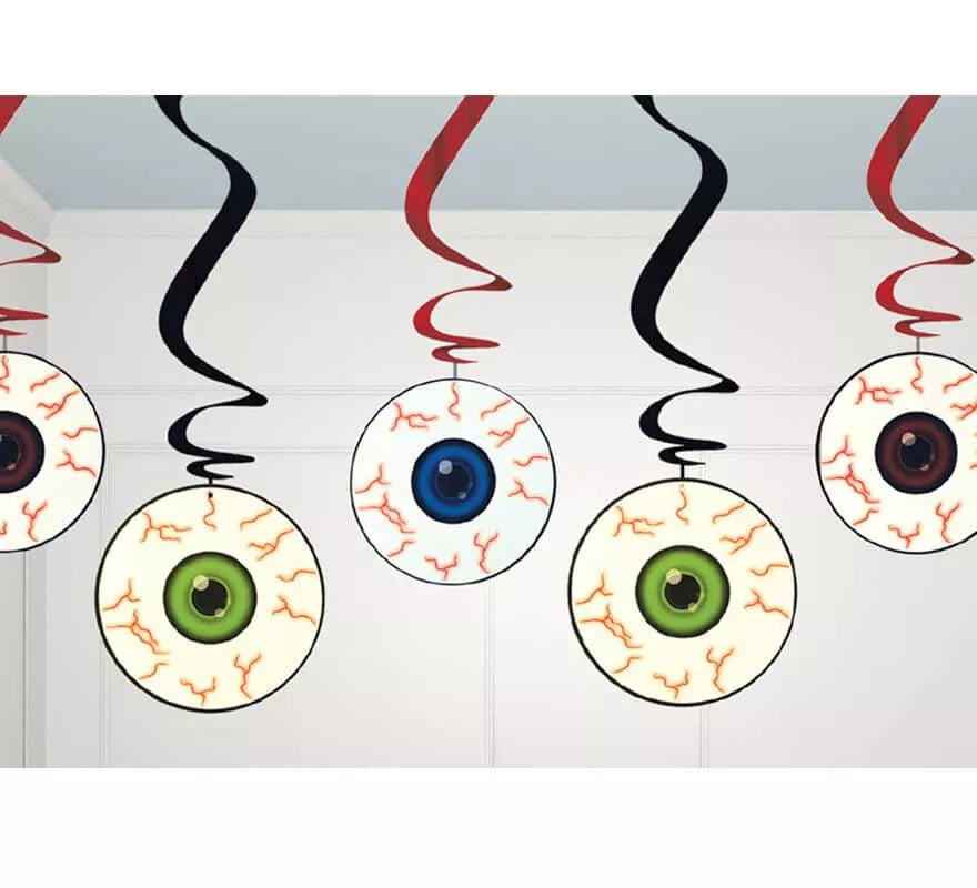 Translation missing: de.Bolsa 5 Colgantes decorativos Ojos para Halloween