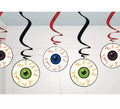 Bolsa 5 Colgantes decorativos Ojos para Halloween