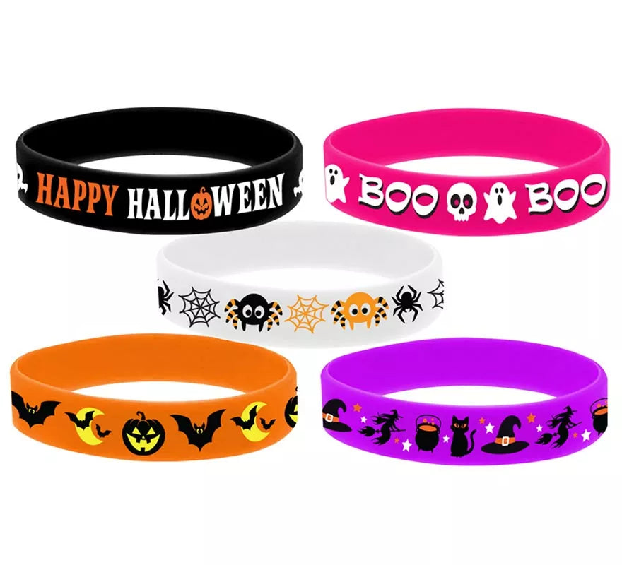 Translation missing: es.Bolsa 5 Pulseras Silicona para Halloween