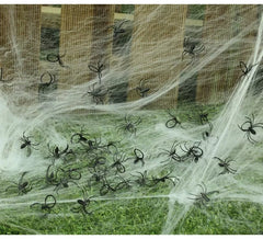 Tasche mit 25 kleinen Spinnen zum Dekorieren von Halloween