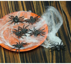 Tasche mit 8 Spinnen 6 cm. an Halloween zu dekorieren
