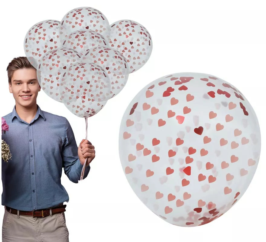 Translation missing: de.Bolsa de 10 Globos con Corazones