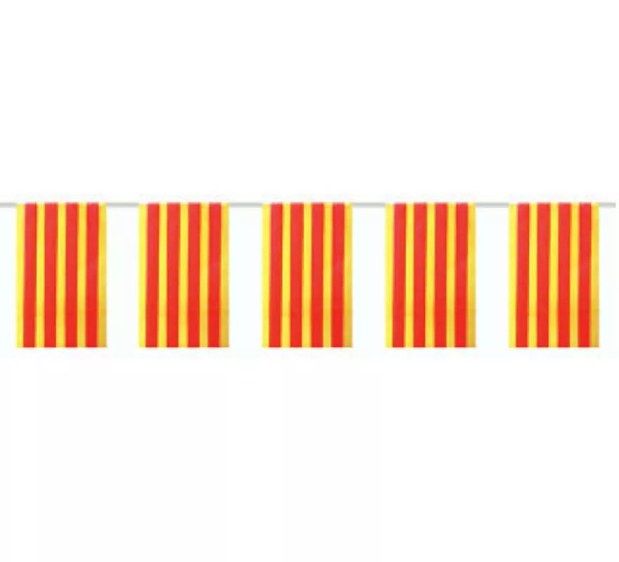 Translation missing: de.Bolsa de 50m. Bandera de Cataluña de plástico