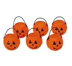Beutel mit 6 Kürbissen 7 cm für Halloween