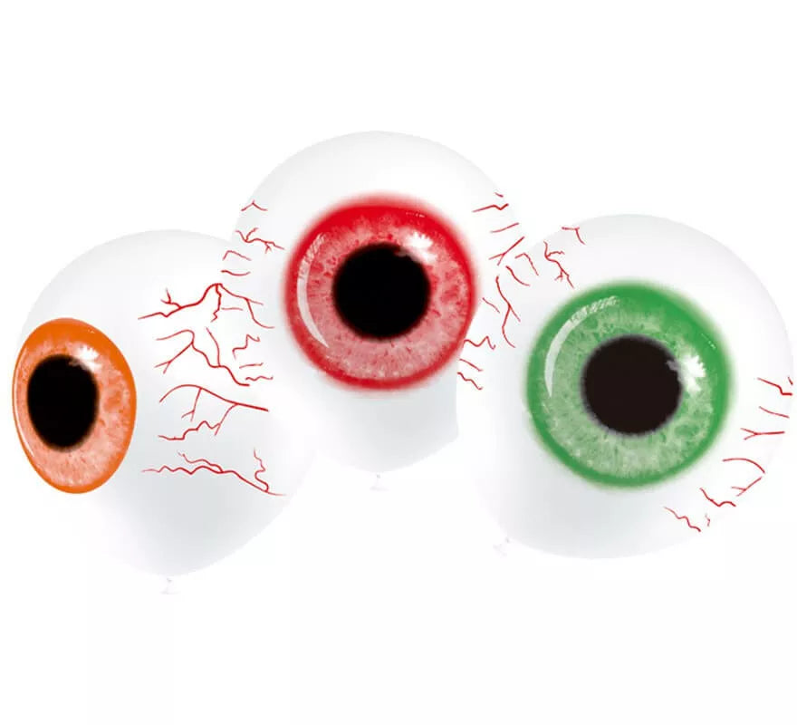 Translation missing: de.Bolsa de 8 Globos de Ojos de Zombie de 95 cm