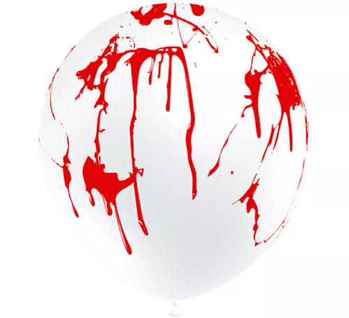 Bolsa de 8 Globos de Salpicaduras de Sangre de 95 cm