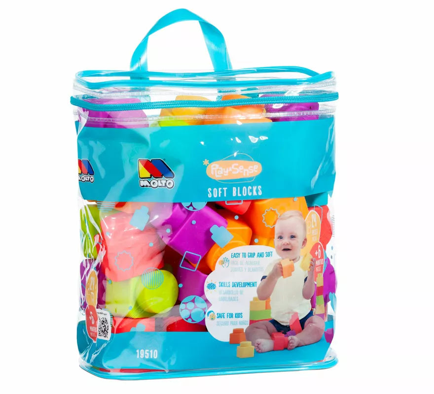 Translation missing: de.Bolsa de Bloques Blandos con 24 Piezas