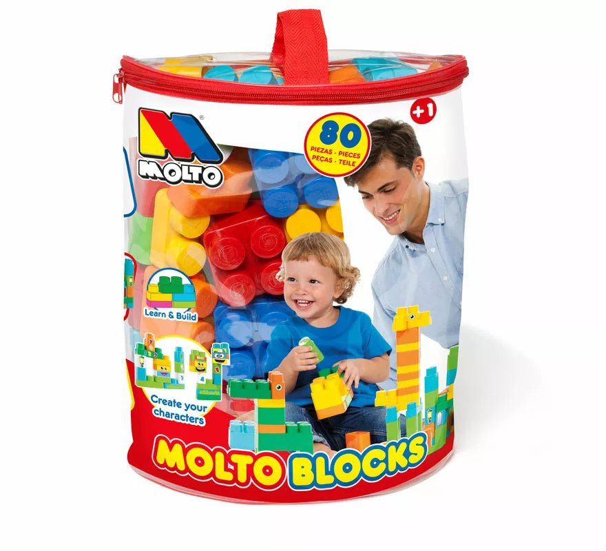 Translation missing: de.Bolsa de Bloques Moltó Blocks con 80 Piezas
