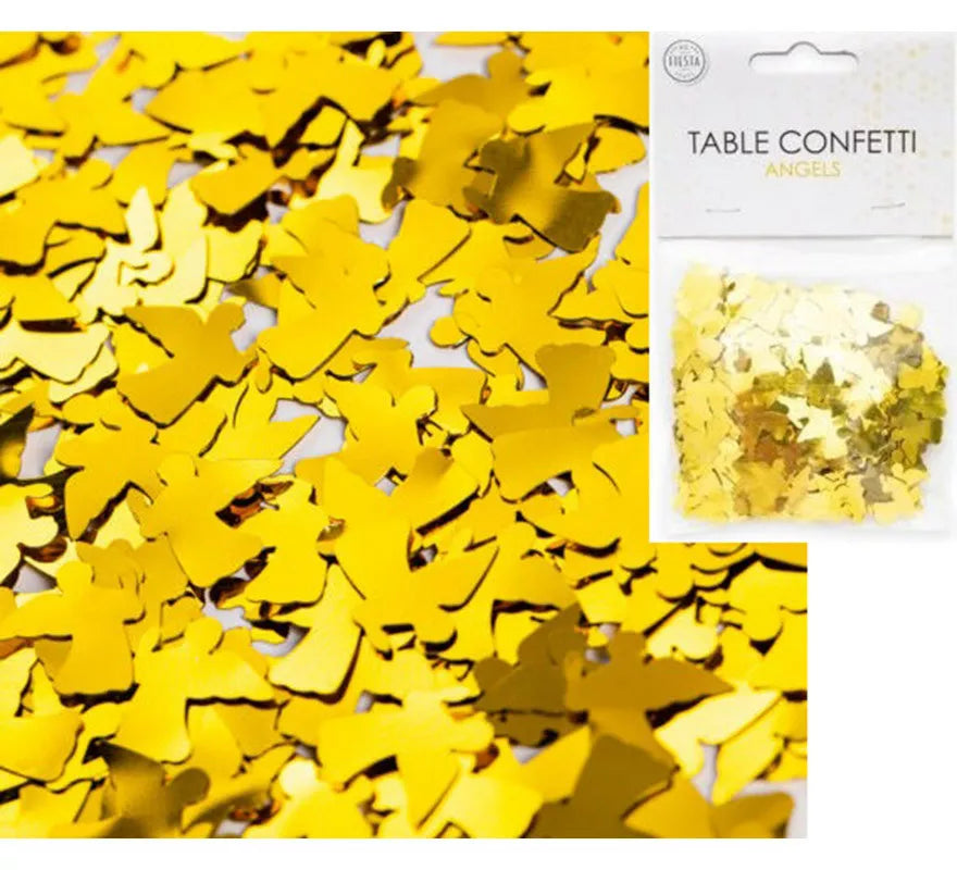 Translation missing: de.Bolsa de Confetti para mesa de Ángeles Dorado de 14 g