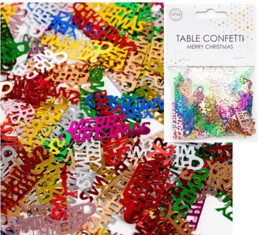 Translation missing: de.Bolsa de Confetti para mesa 'Merry Christmas' de 14 g
