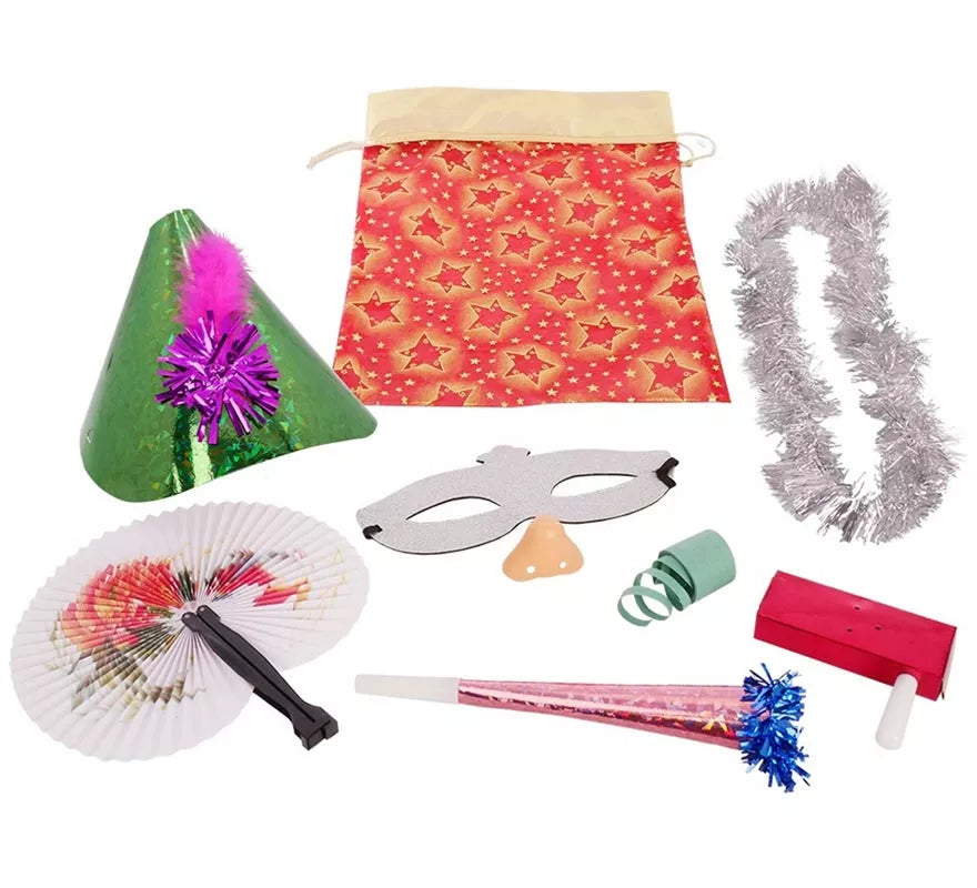 Translation missing: de.Bolsa de cotillón organza roja