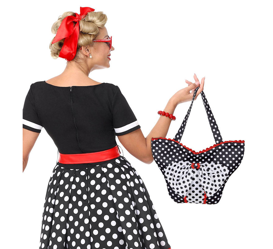 Bolsa de Moda Años 50 con lunares
