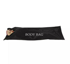 Schwarze Morgue-Tasche mit Verschluss
