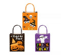 Bolsa de Regalo Kraft Halloween con asa de 26x32x12,5 cm