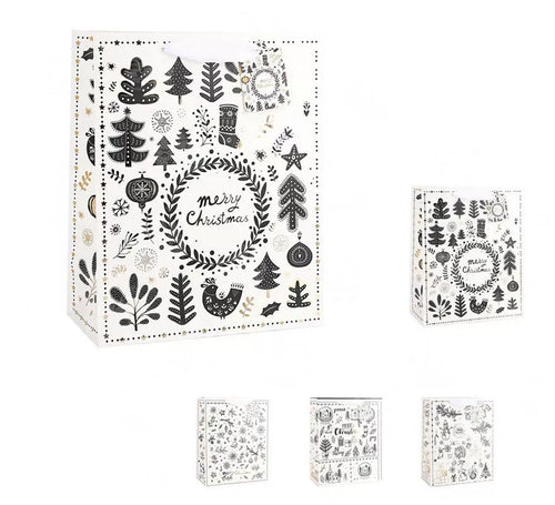 Bolsa de Regalo Xmas invierno de 32X26X12,5 cm