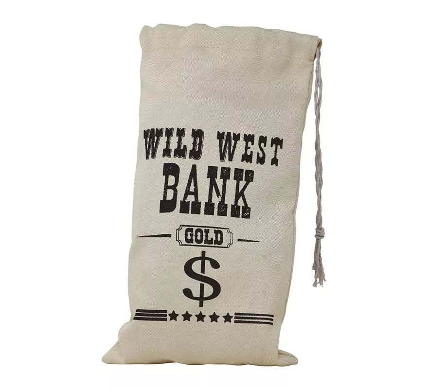 Translation missing: de.Bolsa de tela para el dinero para Vaquero, Ladrón Bancos 42X22 cm