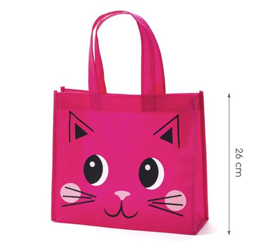 Translation missing: de.Bolsa Gato fucsia de 26x23x10 cm
